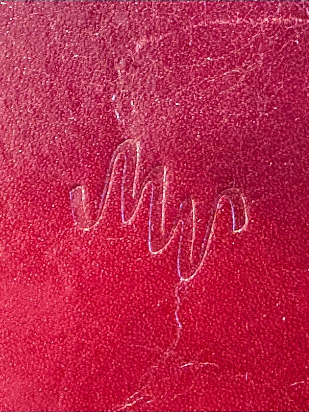 Vintage MONSAC Red Oxblood Leather Shoulder Bag Satchel with Dust Bag - Picture 6 of 6